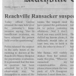Reachville Ransacker suspect released